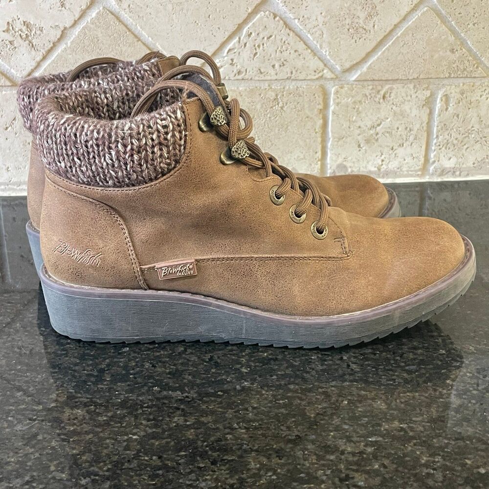 Blowfish Womens Comet Boots Brown Size 10 shoes